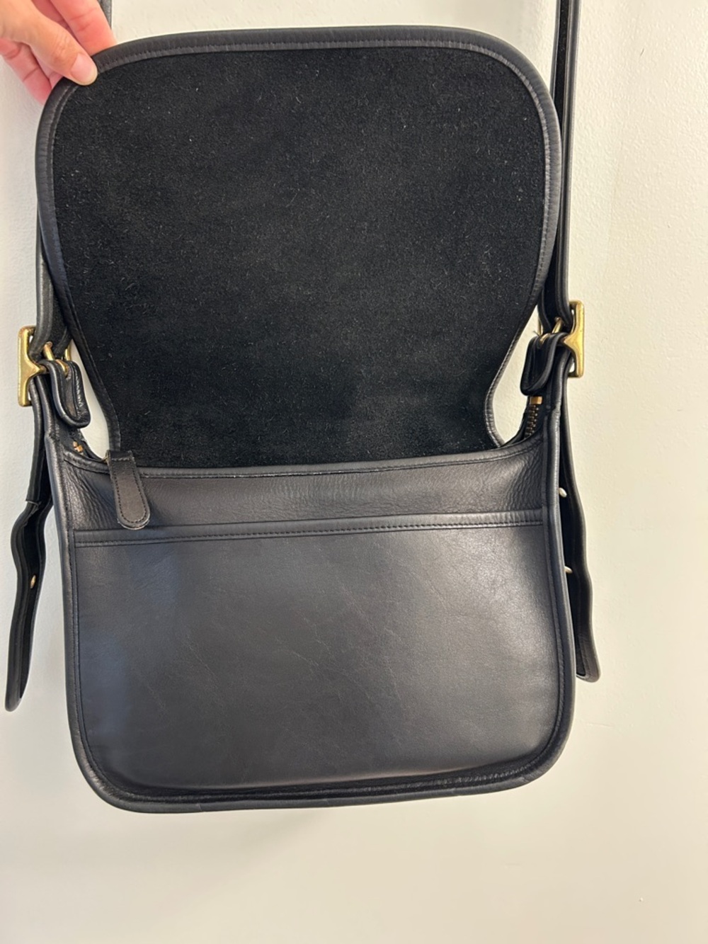 Coach Patricia’s Legacy #9951 Black Leather Crossbody Saddle Bag - Picture 6 of 10